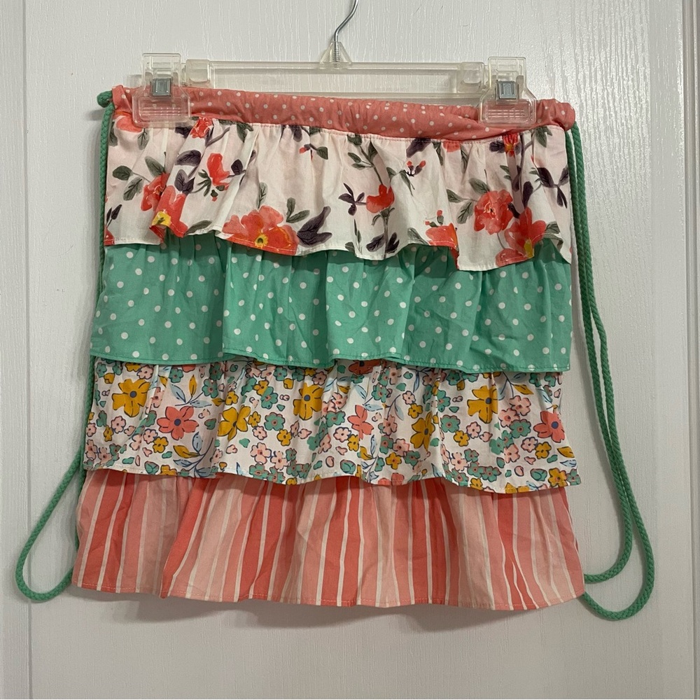 Matilda Jane Floral and Striped Ruffle Dream Chasers in the Ruffles Drawstring